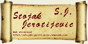 Stojak Jerotijević vizit kartica